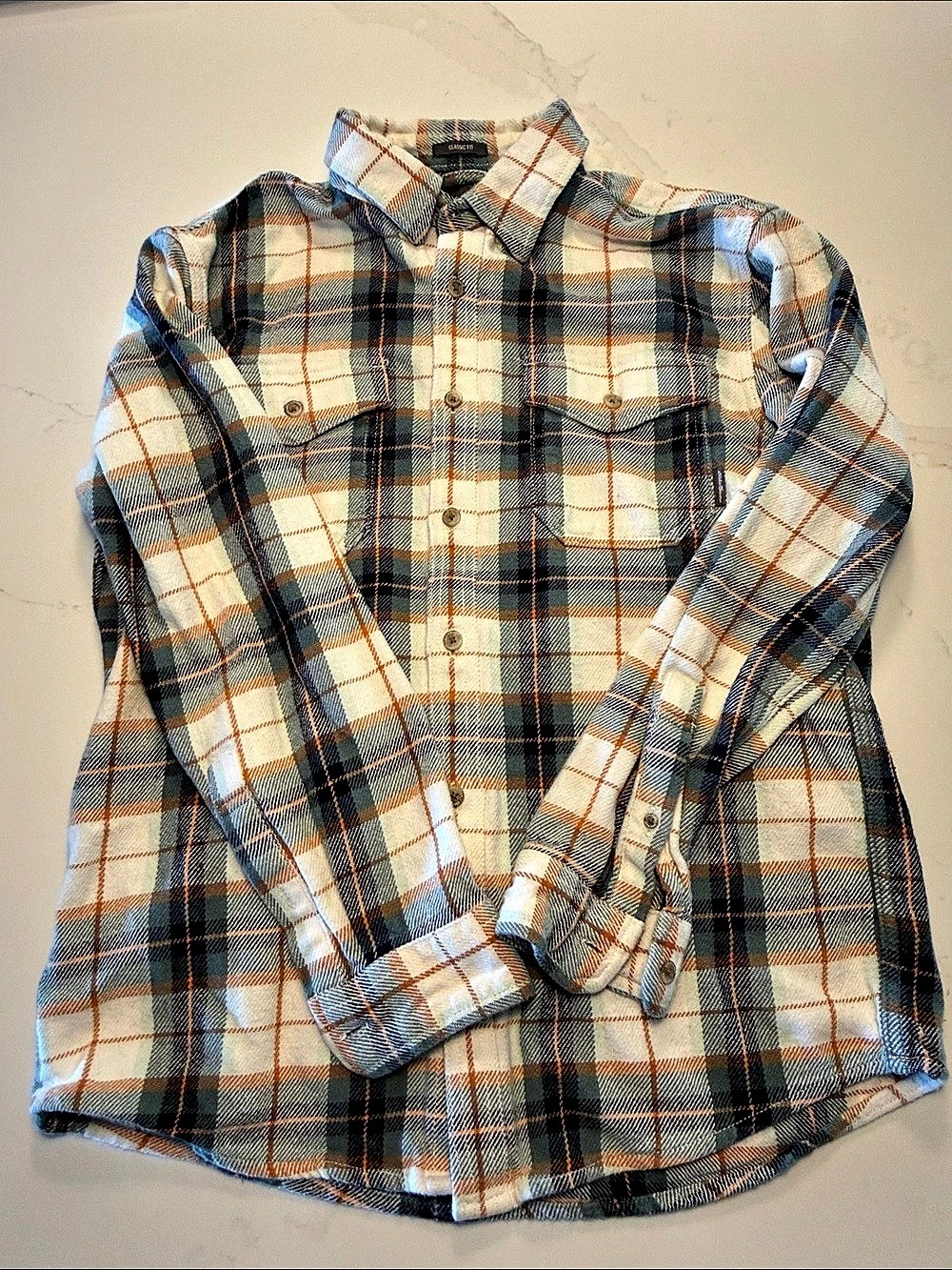 Eddie Bauer Classic Fit Flannel Shirt Men's Plaid Size Medium